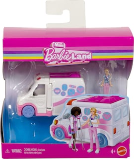 Foto 1 | Foto 1 | Barbie Mini Barbieland Vehículo Para Muñecas Mini Ambulancia Para Niñas De 4 Años En Adelante