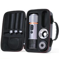 Conqueco - Máquina De Café Espresso Portátil Para Viaje: Juego De Cafetera De 12 V Con Batería Para Camping Pequeña Eléctrica