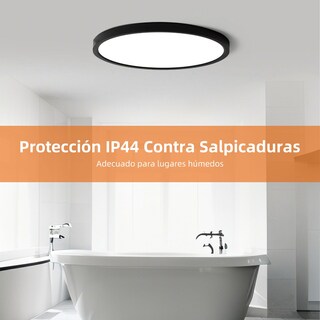 Foto 6 | Foto 6 | 30 Cm Lampara De Techo Led 24w Redonda Plafon Modernas De 3000k A 6500k Lámpara Para Baño Techo Impermeable Con Control Remoto