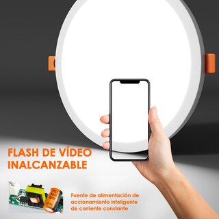 Foto 6 | Foto 6 | Megaluz S09w18ib Lampara De Techo Led 18w Lampara Led Ajustable Bote Plafón Paquete 10 175mm 6500k