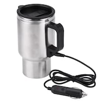 Fdit Copa De Calefacción De Automóvil De 450 Ml 12 V De Acero Inoxidable Viajamiento De Calefacción Taza De Café Taza De Agua E