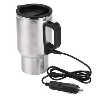 Foto 1 | Foto 1 | Fdit Copa De Calefacción De Automóvil De 450 Ml 12 V De Acero Inoxidable Viajamiento De Calefacción Taza De Café Taza De Agua E