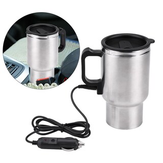 Foto 5 | Foto 5 | Fdit Copa De Calefacción De Automóvil De 450 Ml 12 V De Acero Inoxidable Viajamiento De Calefacción Taza De Café Taza De Agua E