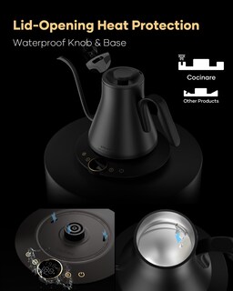 Foto 7 | Foto 7 | Cocinare Flow B9 - Hervidor Eléctrico De Cuello De Cisne Con Control Preciso De Temperatura Para Verter Café Y Té Interior De A