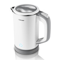 Sekaer - Hervidor Eléctrico Pequeño De Acero Inoxidable De 0 8 L Portátil De Agua Caliente De Viaje Mini Hervidor Eléctrico De