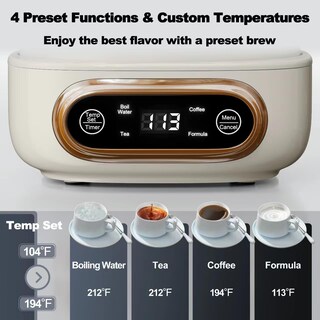 Foto 3 | Foto 3 | Topwit - Hervidor Eléctrico De Té 11 Control De Temperatura Y 4 Preestablecidos De Vidrio Con Infusor Extraíble Hervidor Eléct