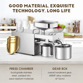 Foto 7 | Foto 7 | Cgoldenwall Máquina De Prensa De Aceite Automática Extractor De Aceite Electrónica Industrial Prensador De Aceite De Aacero In