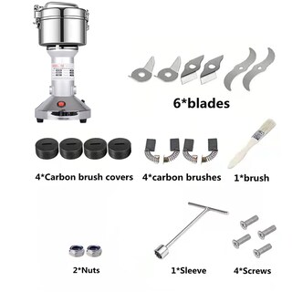 Foto 6 | Foto 6 | Molino De Frijoles De 150 G De Alta Velocidad Eléctrico De Acero Inoxidable Molino De Semillas De Harina Y Nueces Píldora De Tri