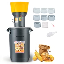 Moongiantgo Molino De Grano De 15.8 Galones Molino De Maíz Eléctrico Molino De Alimentación De 1300 W Para Cereales Secos Con 7