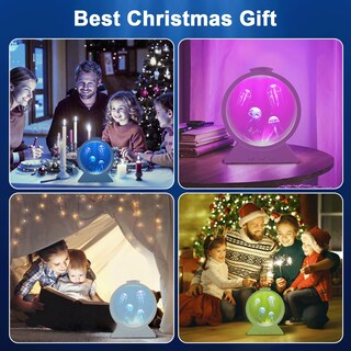 Foto 8 | Foto 8 | Tefola Lámpara De Medusa Flotante Con 4 Medusas Lámpara De Lava 7 Colores Y 2 Modos De Luz 3 Velocidades De Flujo Silenciosa