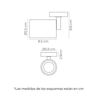Foto 4 | Foto 4 | Illux Lámpara Dirigible Para Techo spot Canope Incluye Lampara Illux Tl-5150.can (blanco)