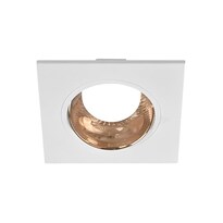 Illux Lámpara Led De Techo Empotrado Tipo Downlight Color Blanco/dorado Foco Mr16. Tl-2912.bd (blanco/dorado Sin Foco)