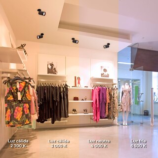 Foto 8 | Foto 8 | Illux Lámpara De Techo Para Interior Spot Dirigible Empotrar 50 W Gu10 Modelo Illux Tl-5150.em (negro Luz Cálida 2700k)