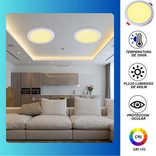 Foto 2 | Foto 2 | Megaluz S10cw24 Lampara De Techo Led Empotrable 24w Plafones Led Para Techo Diseño Ajustable Ahorro De Energía Para Salas B