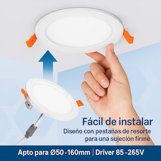 Foto 5 | Foto 5 | Megaluz - Paquete De 4 Lámpara De Techo Plafón Para Interior De Casas Con Luz Led De 18w Y 1260lm 6500k Luz De Día Blanca Ahor