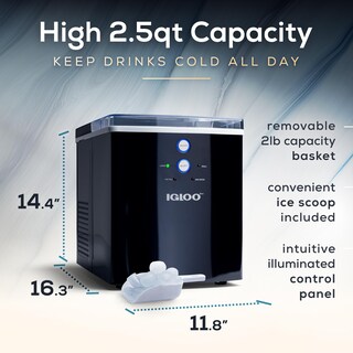 Foto 2 | Foto 2 | Igloo - Máquina Eléctrica Para Hacer Hielo En Encimera - Automática Y Portátil - 33 Libras En 24 Horas - Máquina Para Hacer Cubi