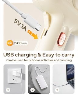 Foto 3 | Foto 3 | Ihom - Mezclador De Mano Inalámbrico 3 En 1 - Mezclador Portátil Eléctrico Inalámbrico Con Mini Picador De Ajo Mezclador Eléctr