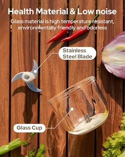 Foto 6 | Foto 6 | Ihom - Mezclador De Mano Inalámbrico 3 En 1 - Mezclador Portátil Eléctrico Inalámbrico Con Mini Picador De Ajo Mezclador Eléctr