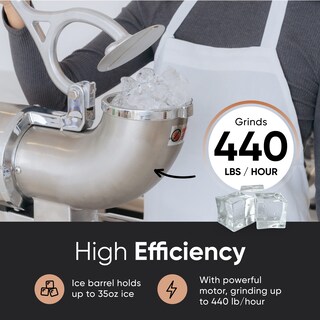 Foto 4 | Foto 4 | Tk Tartle Kitchen Máquina De Afeitar De Hielo Comercial Para Hacer Conos De Nieve De Acero Inoxidable Cuchillas Duales 420 Lib