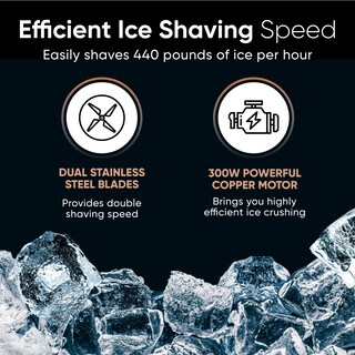 Foto 8 | Foto 8 | Tk Tartle Kitchen Máquina De Afeitar De Hielo Comercial Para Hacer Conos De Nieve De Acero Inoxidable Cuchillas Duales 420 Lib