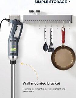 Foto 7 | Foto 7 | Flyseago Licuadora De Inmersión Comercial De Mano Mezcladora De Velocidad Variable De Alta Resistencia 4000-16000 Rpm Con Eje E