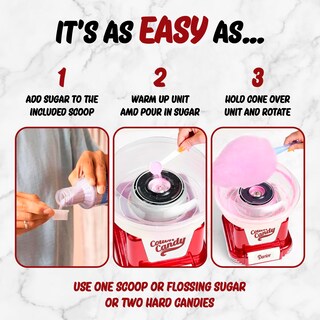 Foto 6 | Foto 6 | Darice - Máquina De Algodón Para Caramelos De Algodón Retro De Lujo Máquina Para Hacer Dulces Caseros Ideal Para Cumpleaños F