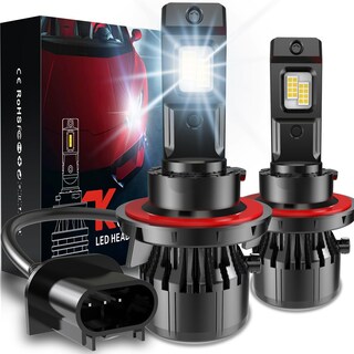 Foto 1 | Foto 1 | Katur H13 Led Bombillas Coche 14000lm 6000k Xenón Blanco Led Kit De Conversión De Bombillas 9008 Hi/lo Faros Delanteros Bombill