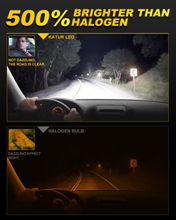 Foto 2 | Foto 2 | Katur H13 Led Bombillas Coche 14000lm 6000k Xenón Blanco Led Kit De Conversión De Bombillas 9008 Hi/lo Faros Delanteros Bombill