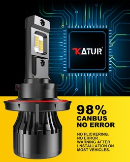 Foto 7 | Foto 7 | Katur H13 Led Bombillas Coche 14000lm 6000k Xenón Blanco Led Kit De Conversión De Bombillas 9008 Hi/lo Faros Delanteros Bombill