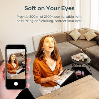 Foto 8 | Foto 8 | Kuaeay Focos Led E12 Bombilla 6 Pack Luz Cálida 2700k 4w=40w Universales 110v base E12 focos Estilo Vintage Velas (4w-e12-luz