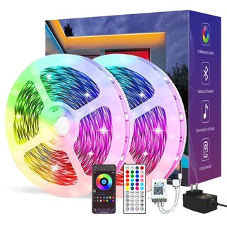 Foto 1 | Foto 1 | Easytao Tira Led De Bluetooth 20m Luces Led Rgb 5050 Música De Tira Con Control De App + Control Remoto Ir De 44 Teclas Sincr