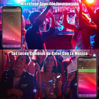 Foto 4 | Foto 4 | Easytao Tira Led De Bluetooth 20m Luces Led Rgb 5050 Música De Tira Con Control De App + Control Remoto Ir De 44 Teclas Sincr