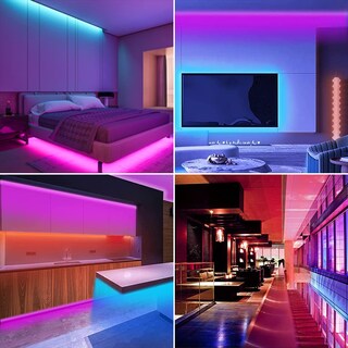 Foto 5 | Foto 5 | Easytao Tira Led De Bluetooth 20m Luces Led Rgb 5050 Música De Tira Con Control De App + Control Remoto Ir De 44 Teclas Sincr