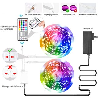 Foto 7 | Foto 7 | Easytao Tira Led De Bluetooth 20m Luces Led Rgb 5050 Música De Tira Con Control De App + Control Remoto Ir De 44 Teclas Sincr