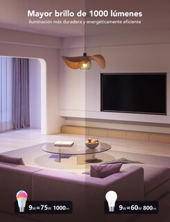 Foto 2 | Foto 2 | Govee Foco Inteligentes Led Wifi Foco Alexa De 1000 Lúmenes Rgb Y Luz Blanca Cálida Y Fría Regulable Control Por App Y Contro