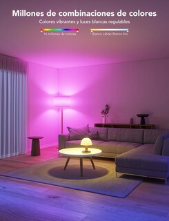 Foto 3 | Foto 3 | Govee Foco Inteligentes Led Wifi Foco Alexa De 1000 Lúmenes Rgb Y Luz Blanca Cálida Y Fría Regulable Control Por App Y Contro