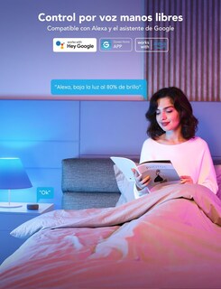 Foto 5 | Foto 5 | Govee Foco Inteligentes Led Wifi Foco Alexa De 1000 Lúmenes Rgb Y Luz Blanca Cálida Y Fría Regulable Control Por App Y Contro