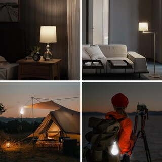 Foto 7 | Foto 7 | Pack De 6 Focos Recargables Para Casa 6500k 9w E27 100-240 Volts 800 Lumens Focos Led Luz Blanca Foco Led De Emergencia P