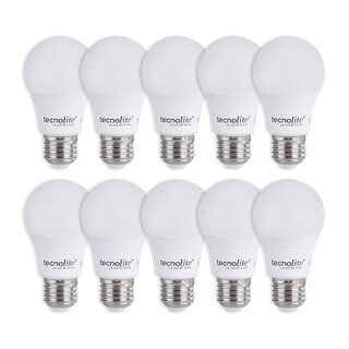 Foto 1 | Foto 1 | Tecnolite - Paquete De 10 Focos Ahorradores Foco Led A19 Color Blanco 5 W Base E27 450 Lumens Luz De Día 6500 K 100 - 240