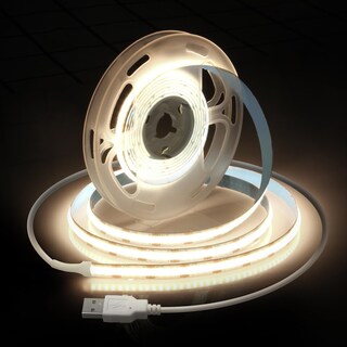 Foto 1 | Foto 1 | Alitove - Tira De Luz Led Usb Cob De 5 V 6.56 Pies/2 M 640 Ledes Uniforme Luz Led Cob Luz Blanca Natrual 4000 K Cri 85+ Ci