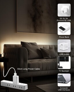 Foto 3 | Foto 3 | Alitove - Tira De Luz Led Usb Cob De 5 V 6.56 Pies/2 M 640 Ledes Uniforme Luz Led Cob Luz Blanca Natrual 4000 K Cri 85+ Ci