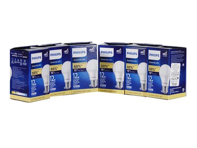 Foto 1 | Foto 1 | Philips Foco Led Lampara Ahorrador Consume 12w Ilumina 100w Paquete Con 6 Piezas Luz Calida Interior Exterior Casa Jardin Patio