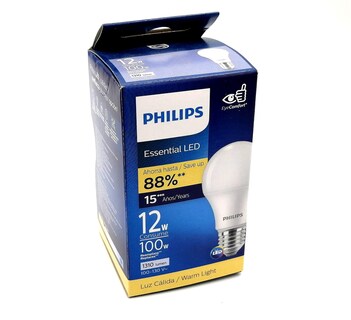 Foto 4 | Foto 4 | Philips Foco Led Lampara Ahorrador Consume 12w Ilumina 100w Paquete Con 6 Piezas Luz Calida Interior Exterior Casa Jardin Patio