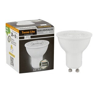 Foto 1 | Foto 1 | Tecnolite - Foco Gu10 Tecnología Led 5.5 Watts Luz Cálida Brillante No Atenuable. Iluminación Interior E Iluminación Exterior