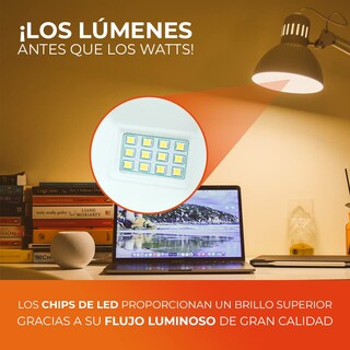 Foto 6 | Foto 6 | Tecnolite - Foco Gu10 Tecnología Led 5.5 Watts Luz Cálida Brillante No Atenuable. Iluminación Interior E Iluminación Exterior