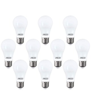Foto 1 | Foto 1 | Foco Ahorrador Led A19 - Aksi - (luz Blanca Luz Calida) - Pack 10 - Consume 15w Ilumina 100w - (blanca 15 W) Ideal Para Adorna