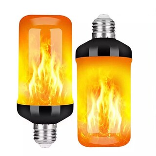 Foto 1 | Foto 1 | Paquete De 2 Bombillas De Llama Led 4 Modos De Bombillas Intermitentes Foco Led Con Efecto De Llama Para Halloween Decoración