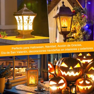 Foto 2 | Foto 2 | Paquete De 2 Bombillas De Llama Led 4 Modos De Bombillas Intermitentes Foco Led Con Efecto De Llama Para Halloween Decoración