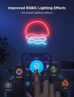 Foto 5 | Foto 5 | Govee Rgbic - Luces De Neón Led Smart Neon Rope Light 2 Funciona Con Materia Alexa Google Assistant Tira De Luces De Neón Per