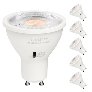 Foto 1 | Foto 1 | Gu10 Foco Led Bombilla Paquete De 6 Regulable Luz Blanca/cálida/neutra 7w Equivalente A 50w 450lm Recambio De Luz De Foco Para